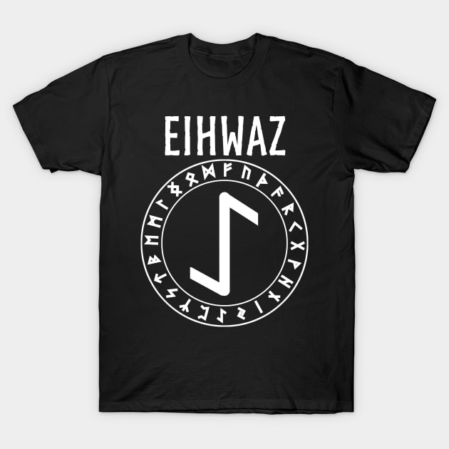 Eihwaz Ancient Norse Rune T-Shirt by AgemaApparel